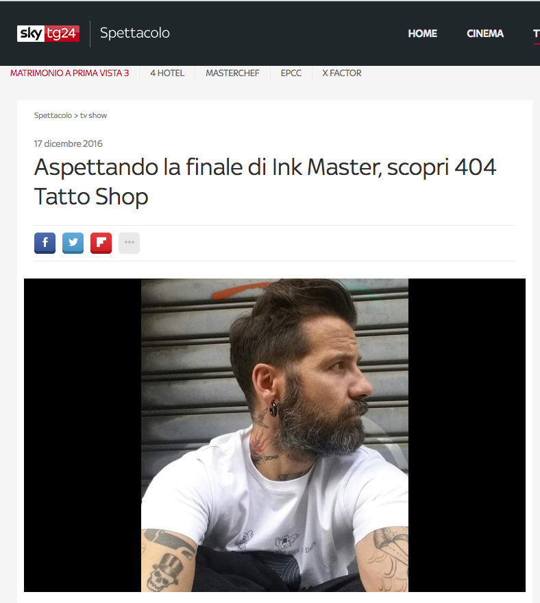 Aspettando la finale di Ink Master, scopri 404 Tatto Shop