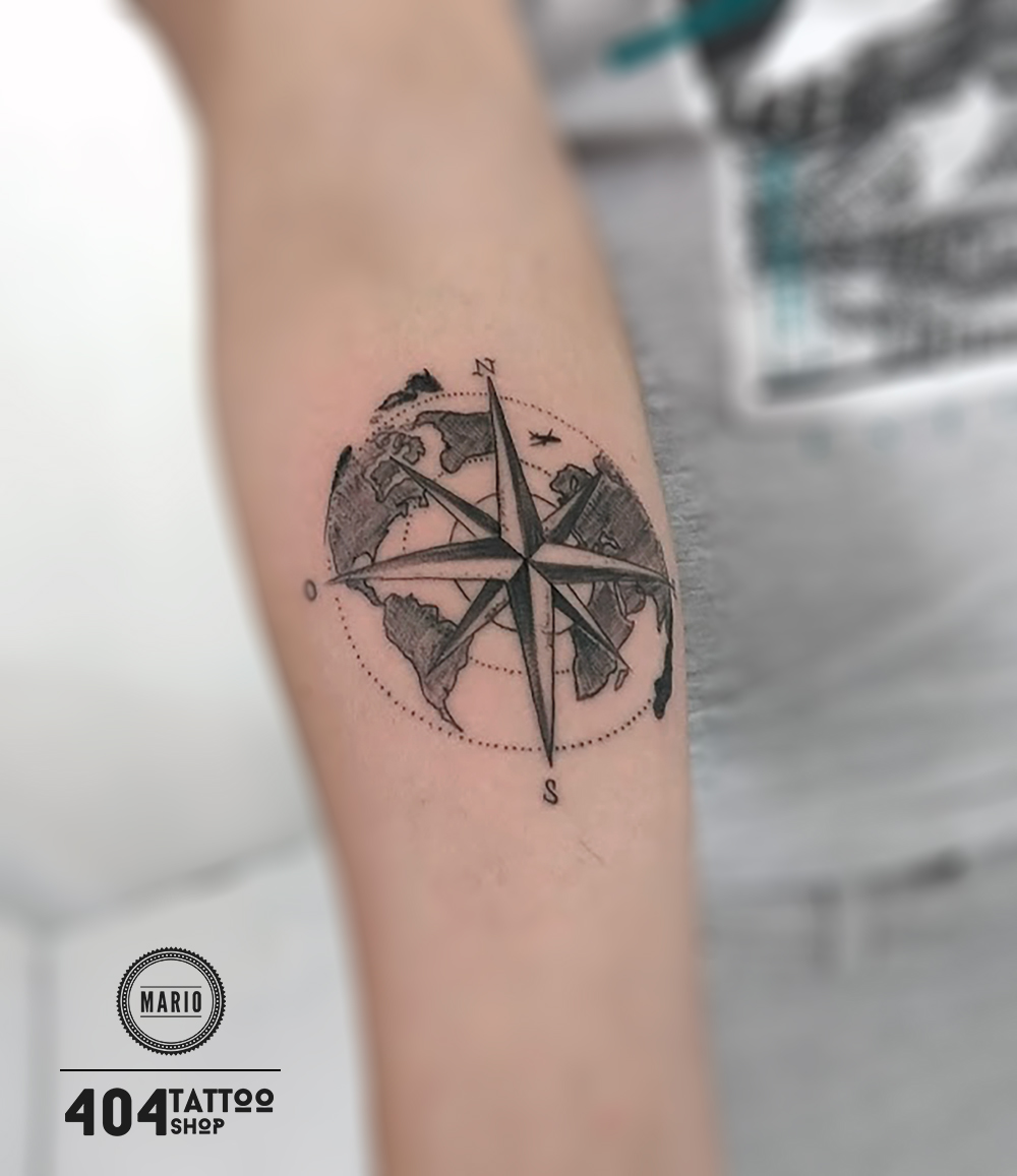 rosa dei venti tattoo milano