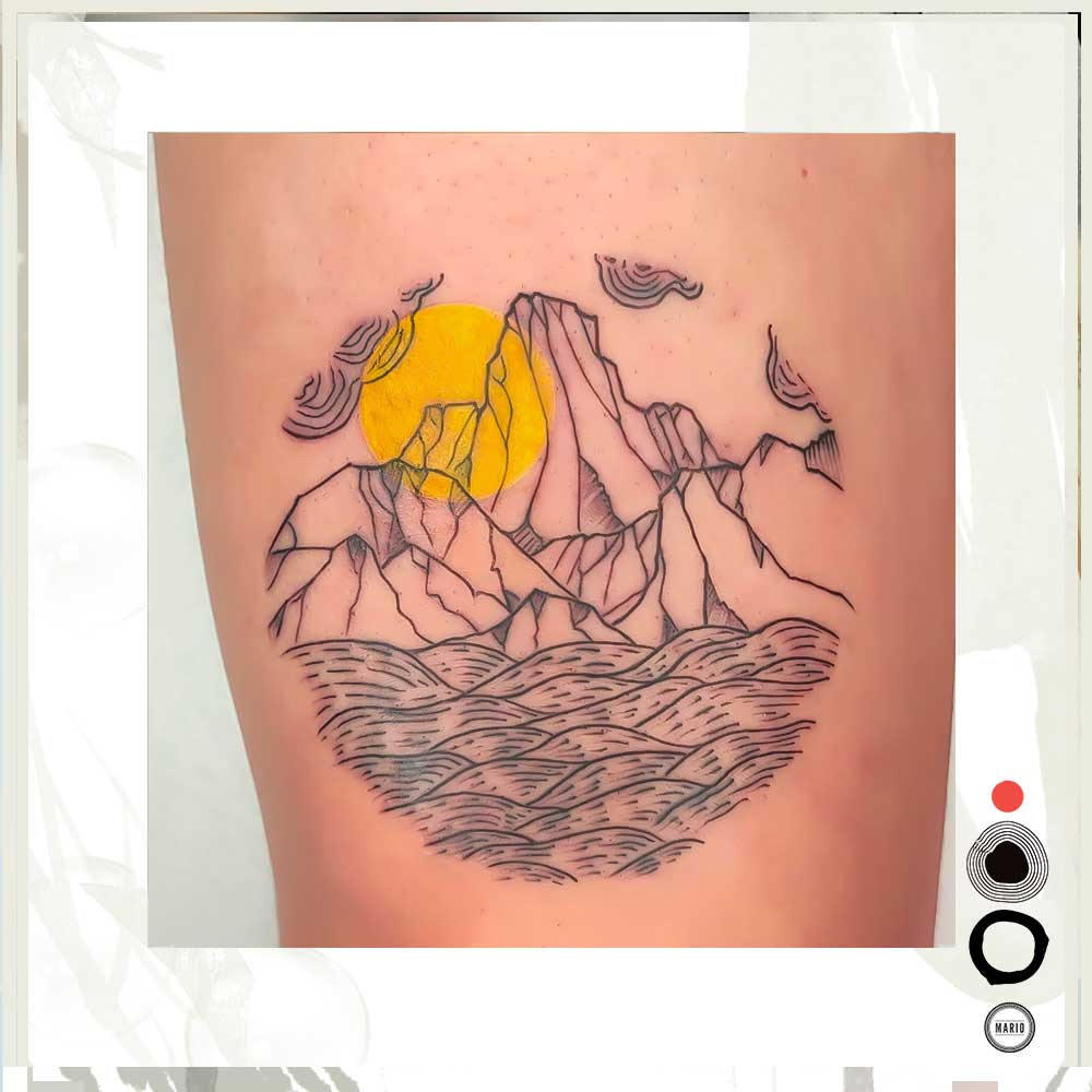 tatuaggi astratti colorati